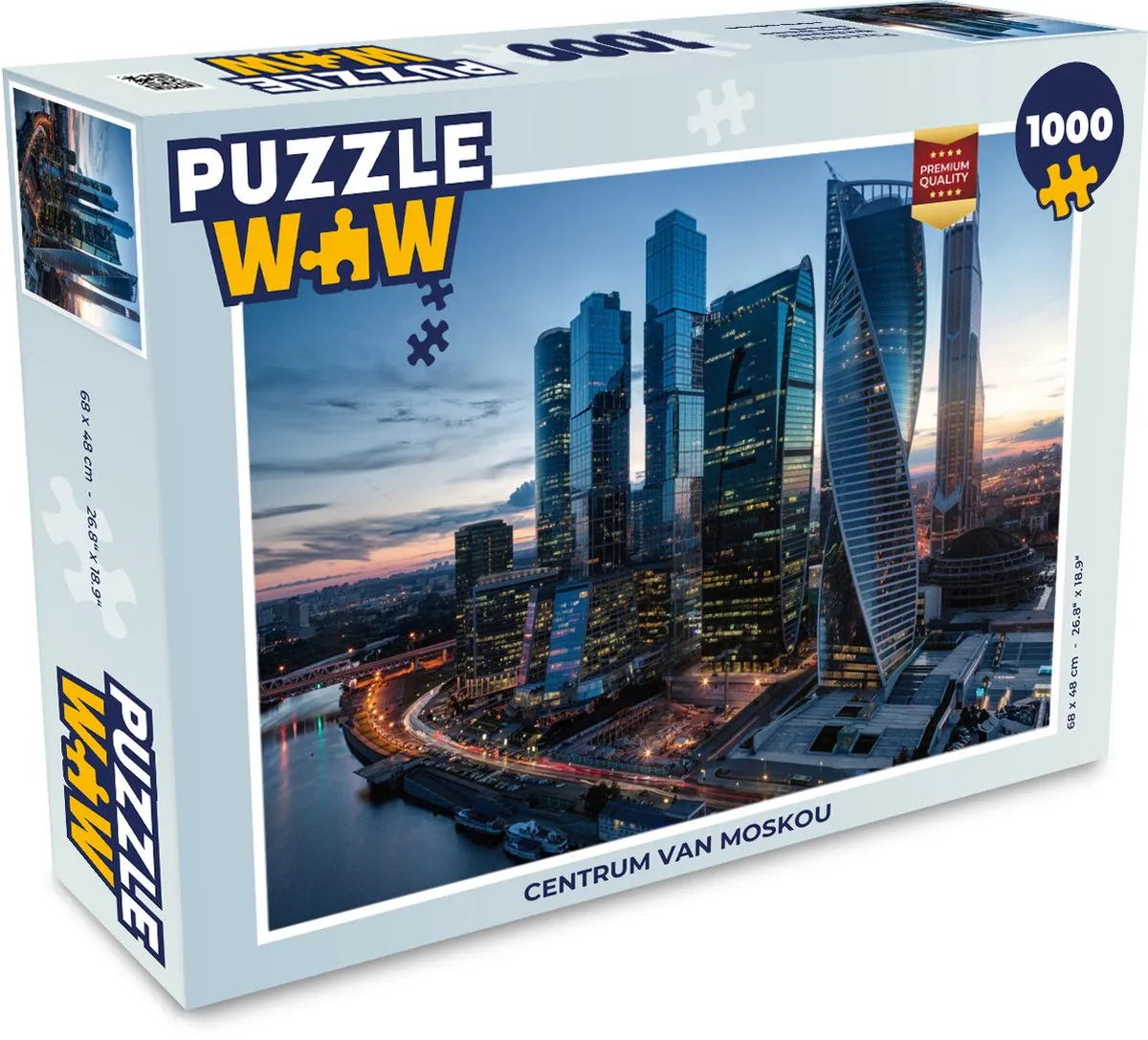 PuzzleWow Legpuzzel Moskou 1000 Stuks - Multicolor