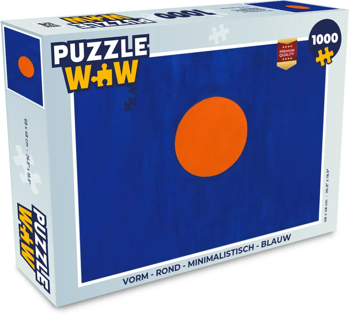 PuzzleWow Minimalistische Ronde Puzzel 1000 Stuks