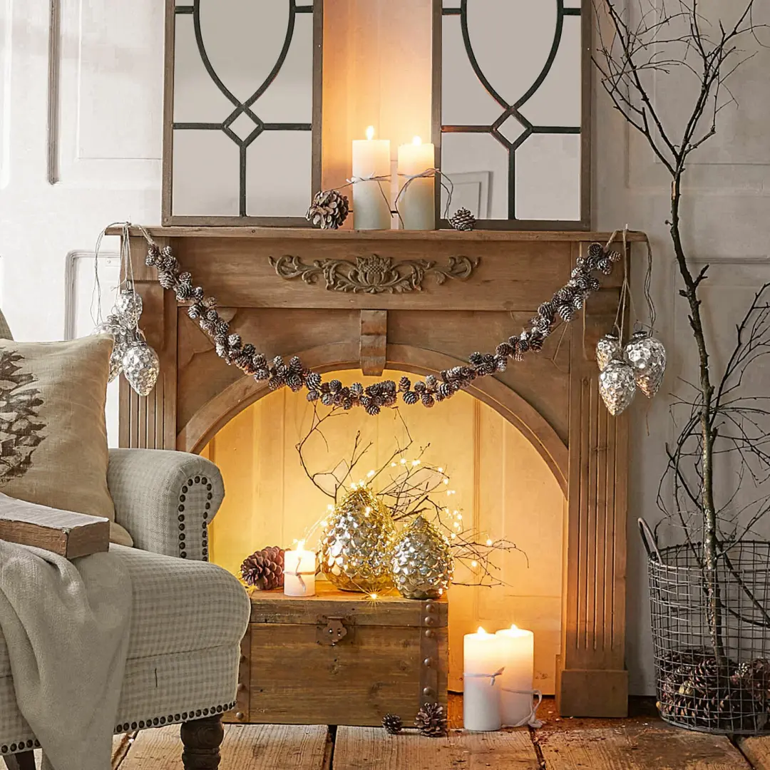 Loberon Kerstversiering Colin Antiekzilver - 6 Stuks - afbeelding 4 van 4