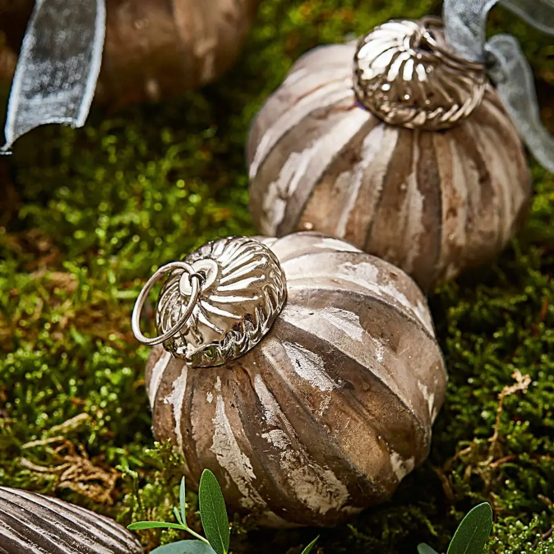 Loberon Kerstversiering Miras Antiekzilver - 6 Stuks - afbeelding 6 van 6