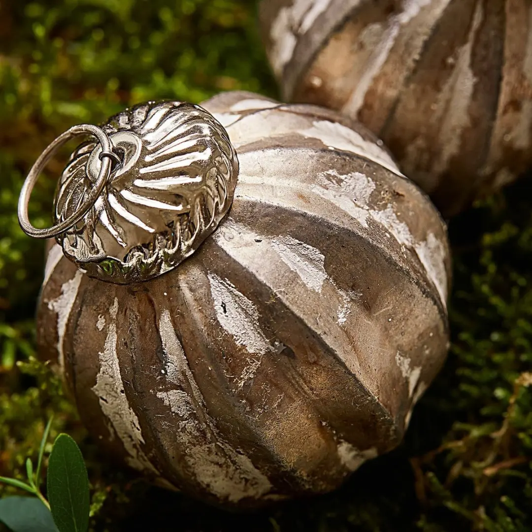 Loberon Kerstversiering Miras Antiekzilver - 6 Stuks - afbeelding 3 van 6