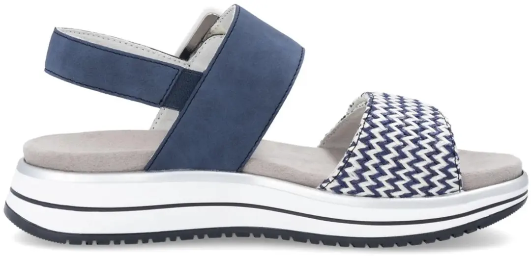 Remonte D1J53-14 Sandalen blauw wit uitneembare zool soft maat 42 Vegan