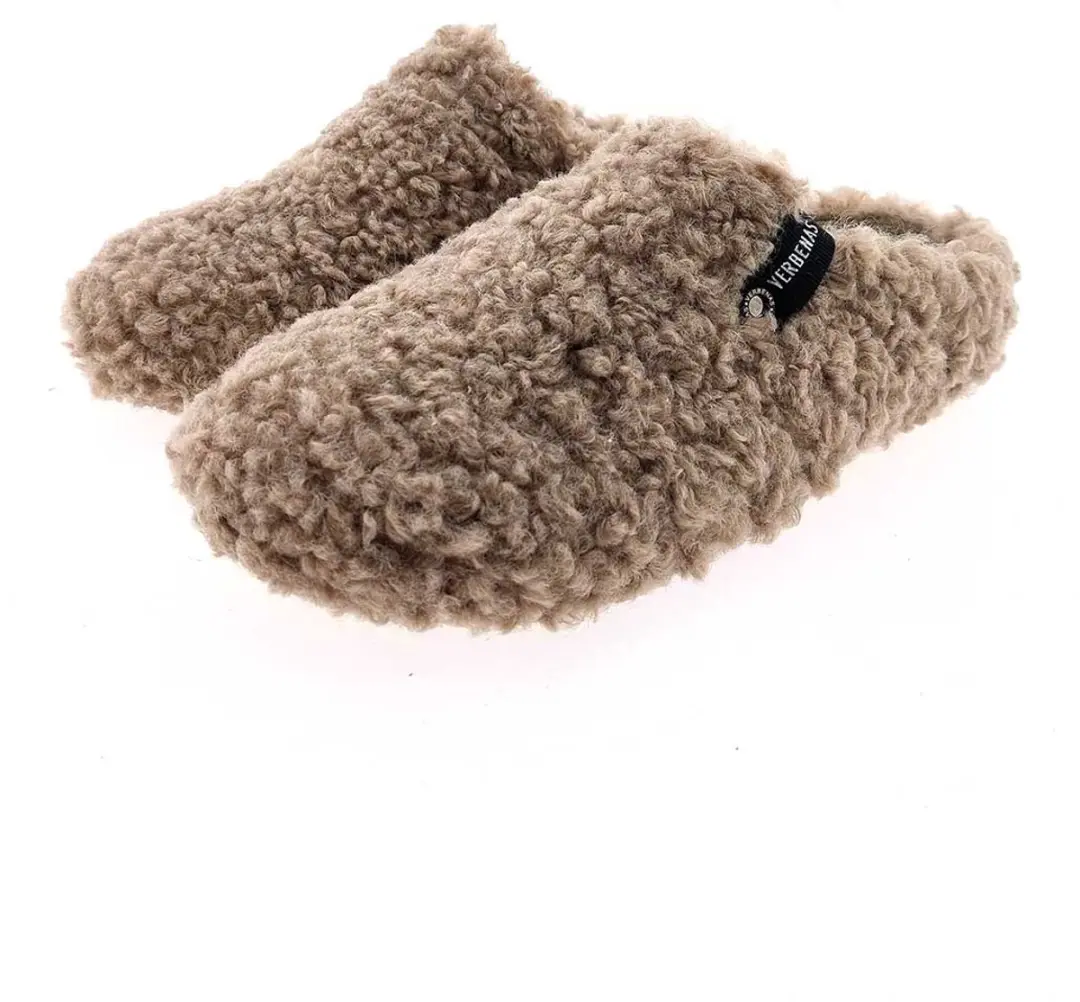 Verbenas York Curly Pantoffels - Lichtbruin - afbeelding 2 van 4