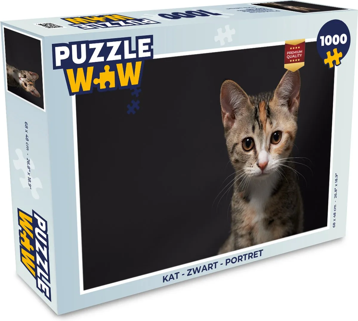 PuzzleWow Kat Portret Legpuzzel 1000 Stuks