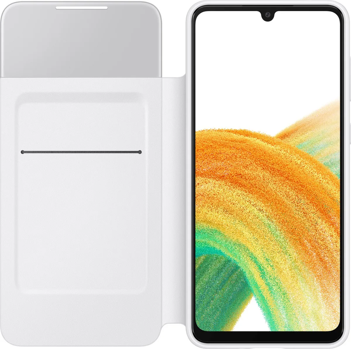 Samsung S View Wallet Cover Galaxy A33 - Wit - afbeelding 6 van 6