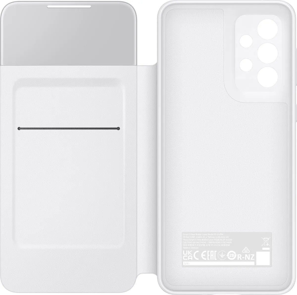 Samsung S View Wallet Cover Galaxy A33 - Wit