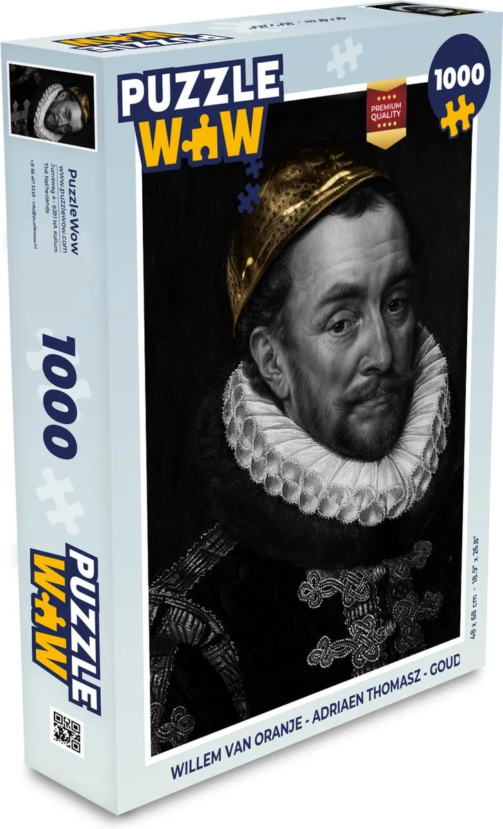 PuzzleWow Willem van Oranje Legpuzzel 1000 Stuks