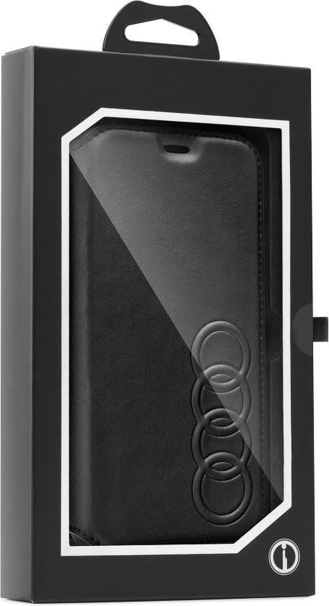 Audi Folio-hoes AU-TPUFCIP8P-TT/D1-BK - iPhone 8 Plus - Zwart