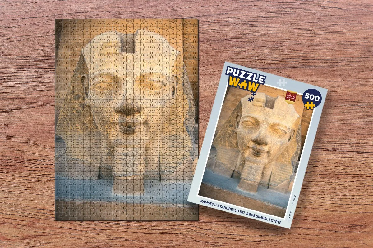 PuzzleWow Ramses II Aboe Simbel Legpuzzel 500 Stuks - Multicolor