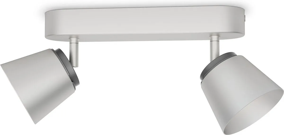 Philips myLiving Dender LED Spot - 1x 4W - Mat chroom & geelkoper