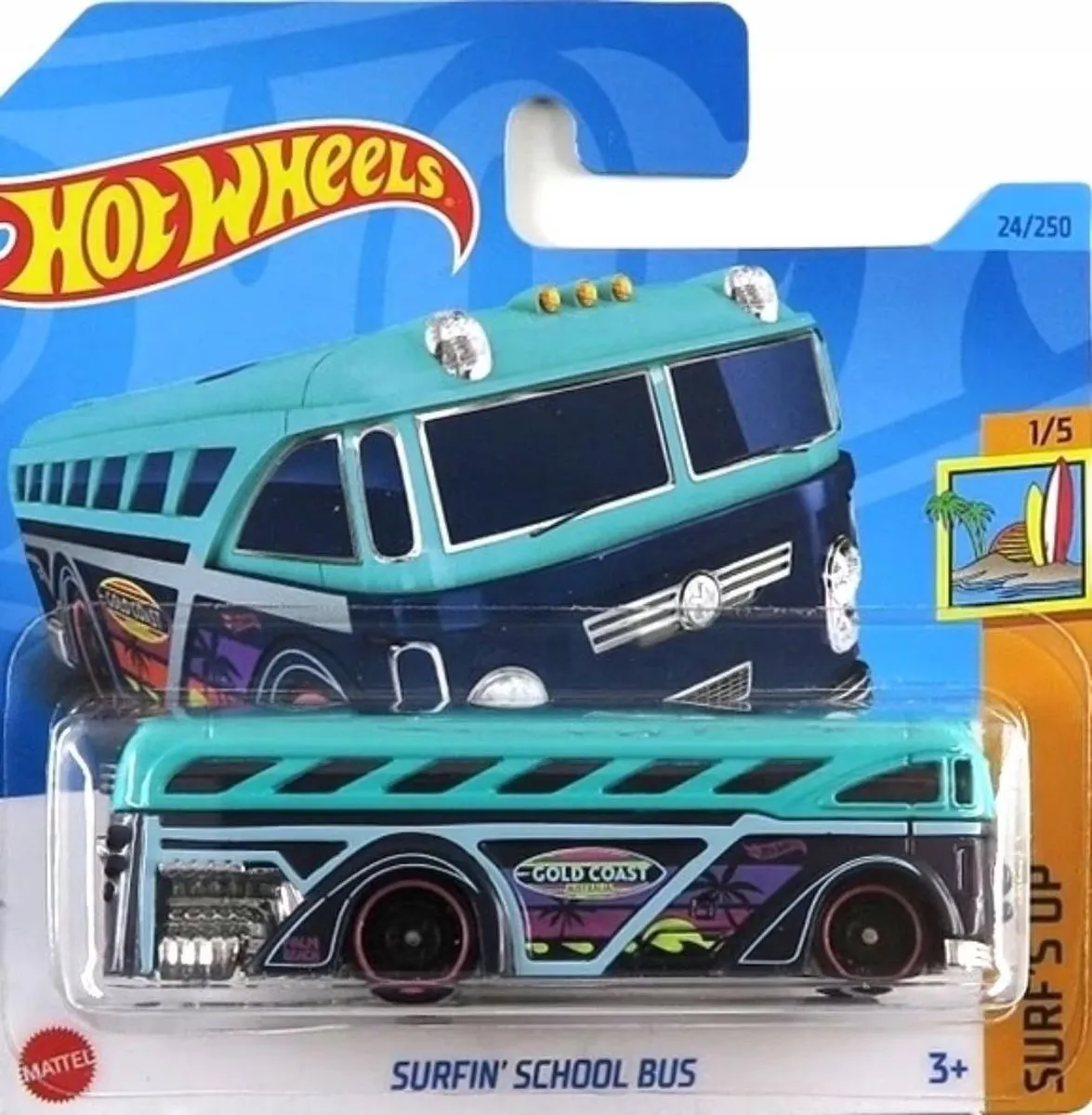 Hot Wheels Surfin School Bus 1:64