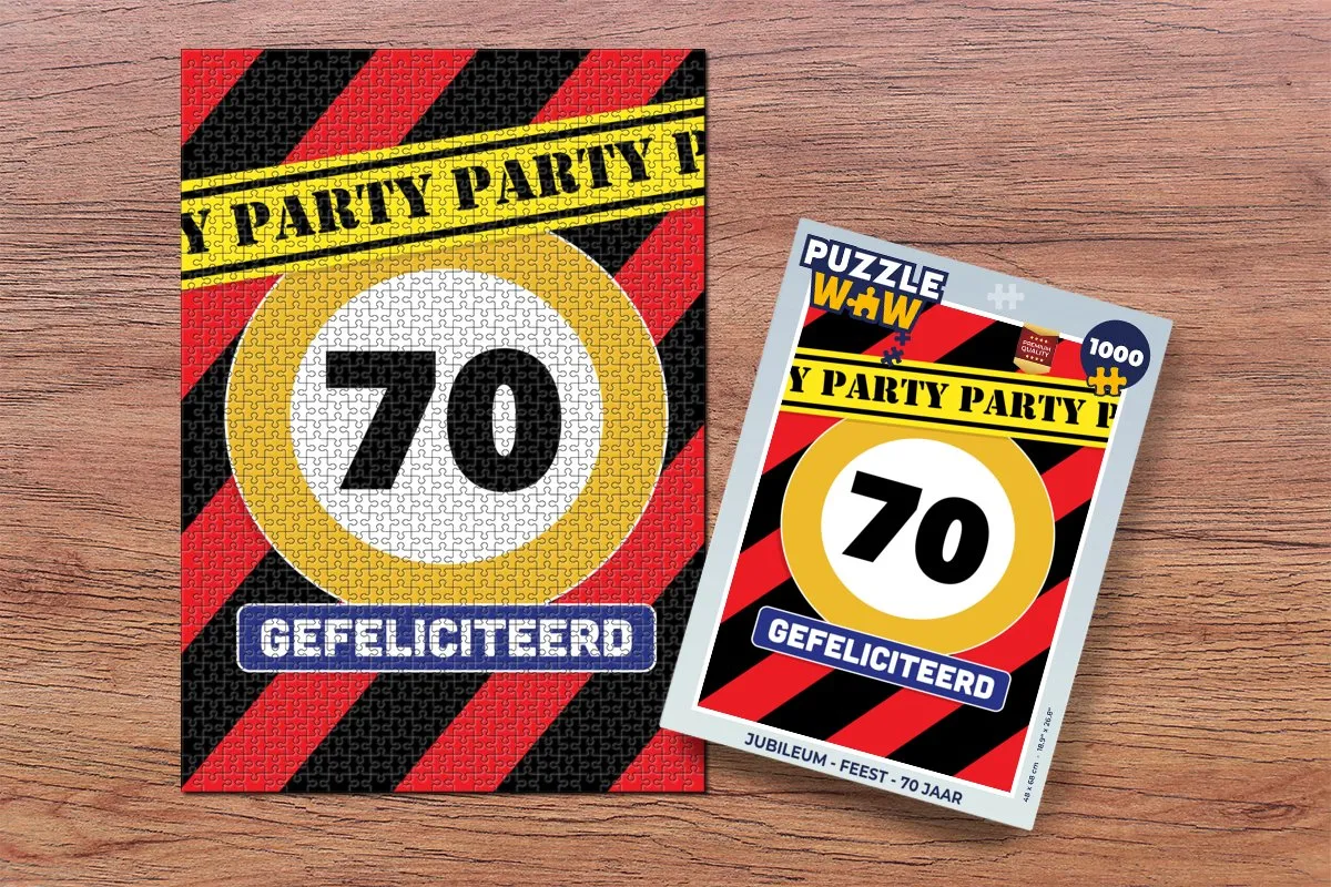 PuzzleWow Jubileum Legpuzzel 1000 Stuks - Multicolor