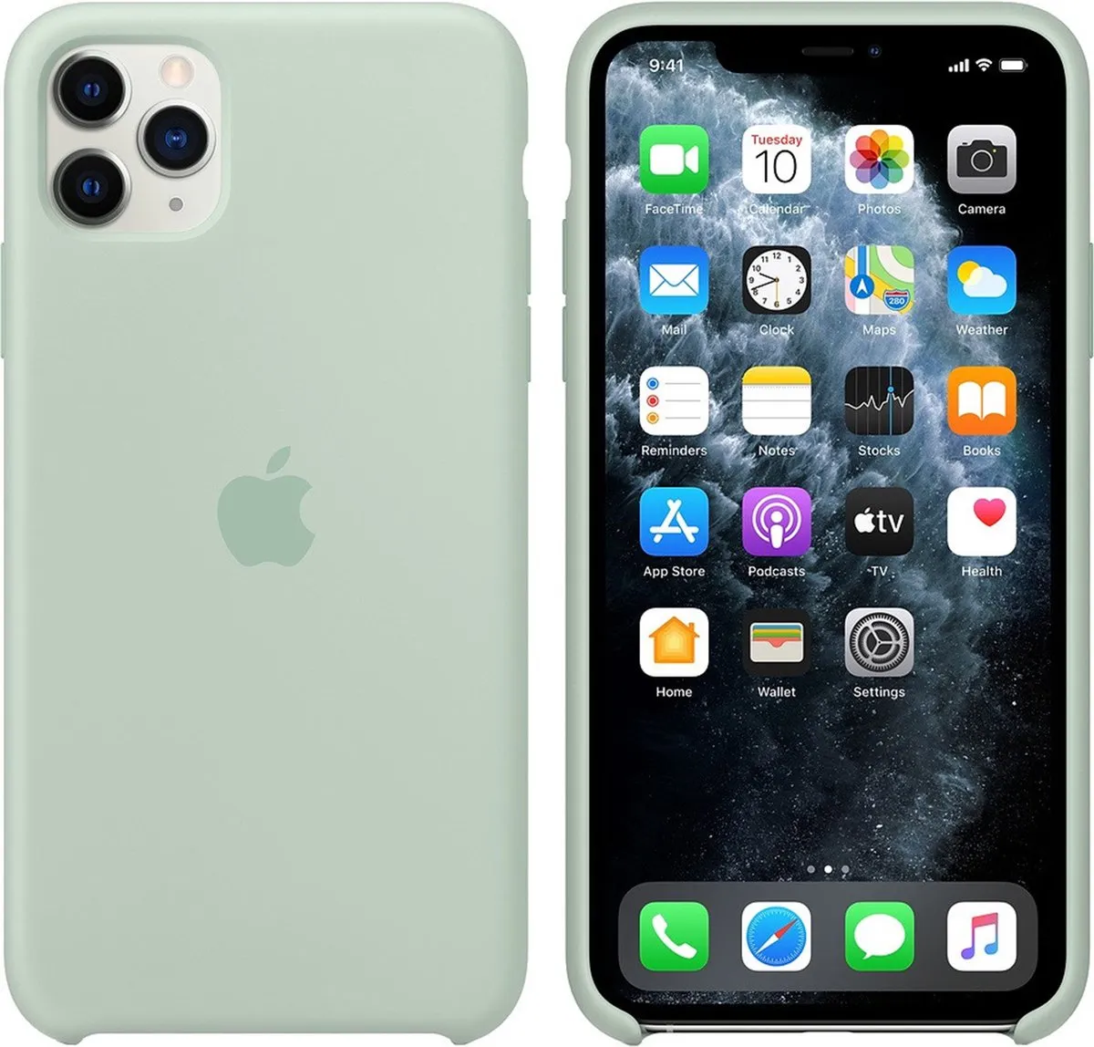 Apple iPhone 11 Pro Max Siliconen Hoesje MXM92ZM/A - Mint