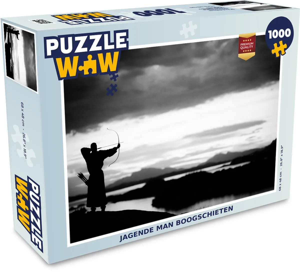 PuzzleWow Jagende Man Boogschieten Legpuzzel 1000 Stuks