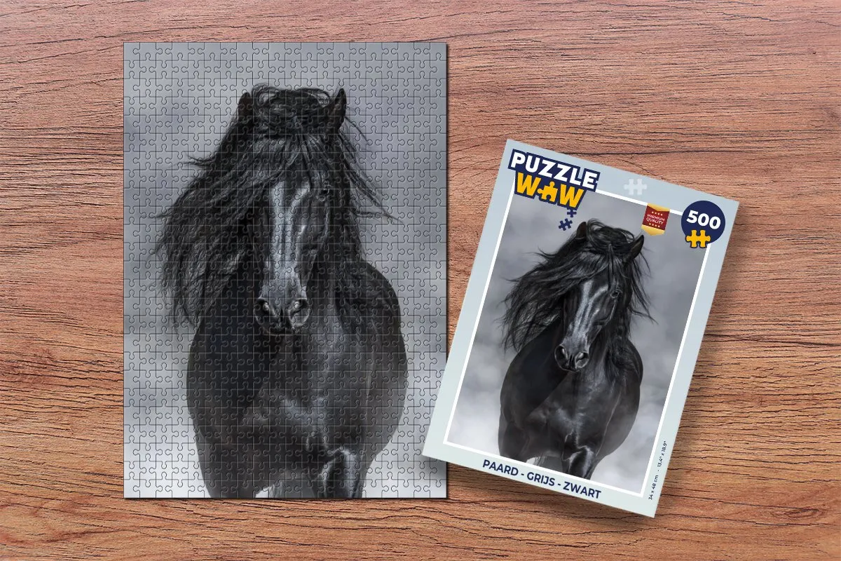 PuzzleWow Paard Legpuzzel 500 Stuks - Multicolor