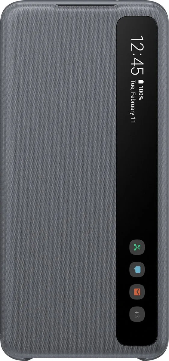 Samsung Clear View Hoesje Galaxy S20 - Grijs