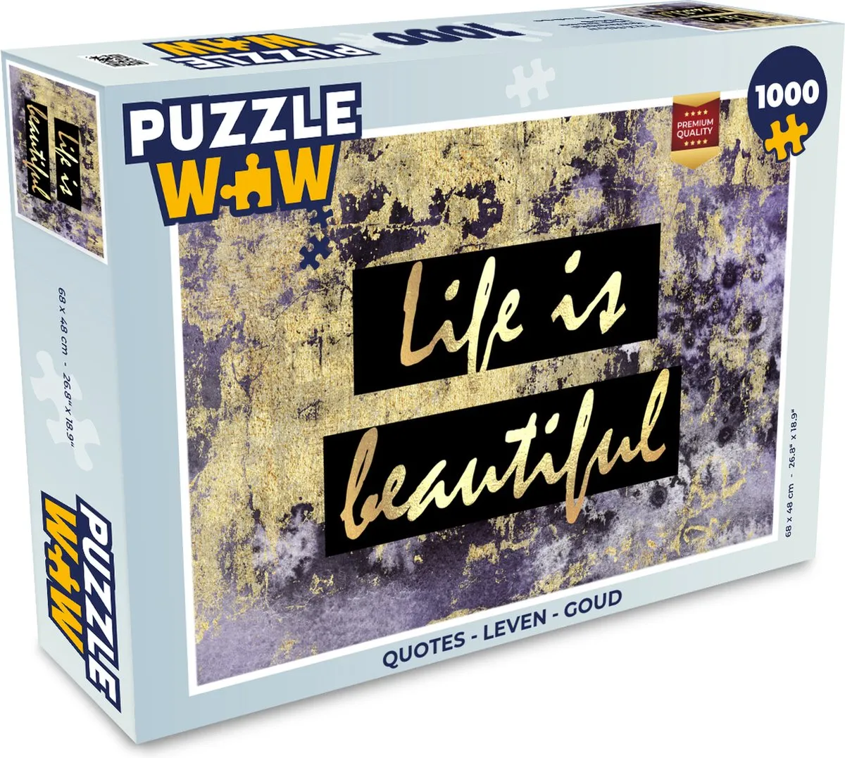 PuzzleWow Leven Goud Legpuzzel 1000 Stuks