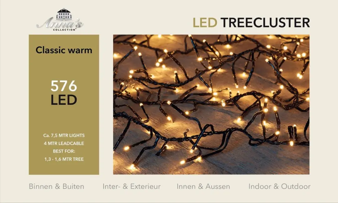 Anna's Collection Treecluster 7,5m 576LED Warm Wit