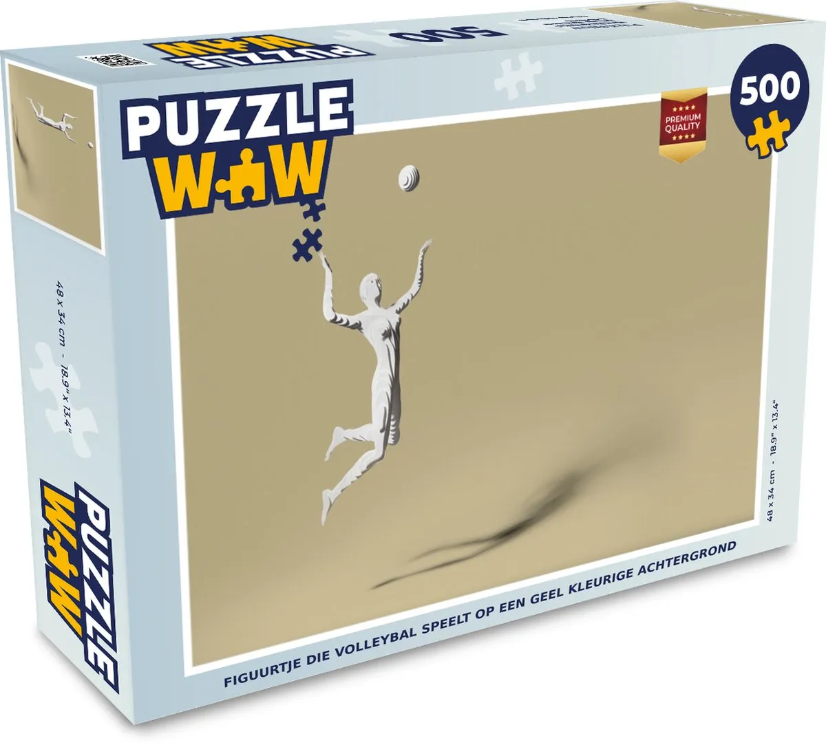 PuzzleWow Volleybal Legpuzzel 500 Stuks