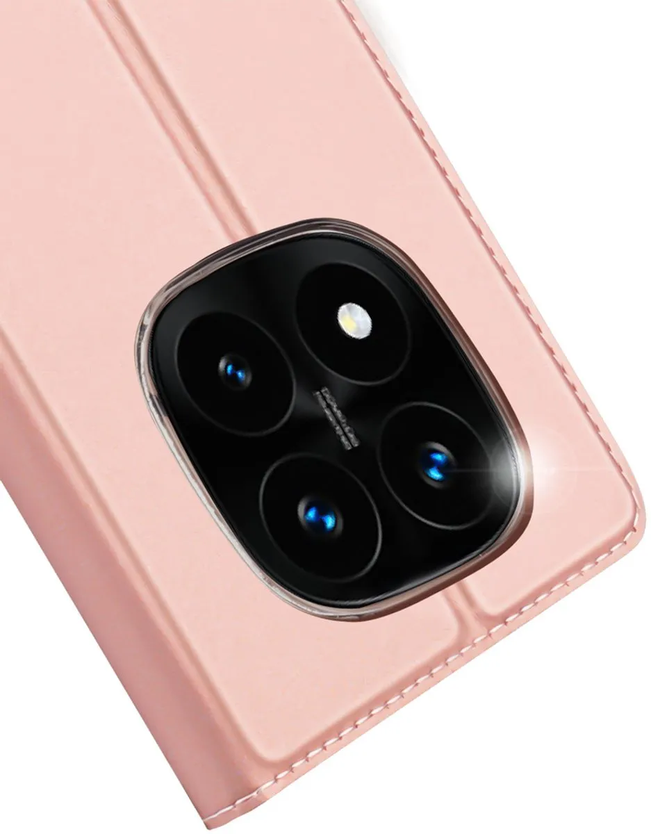 Xiaomi Dux Ducis Slim Softcase Bookcase Redmi Note 14 Pro Plus 5G - Rosé Goud