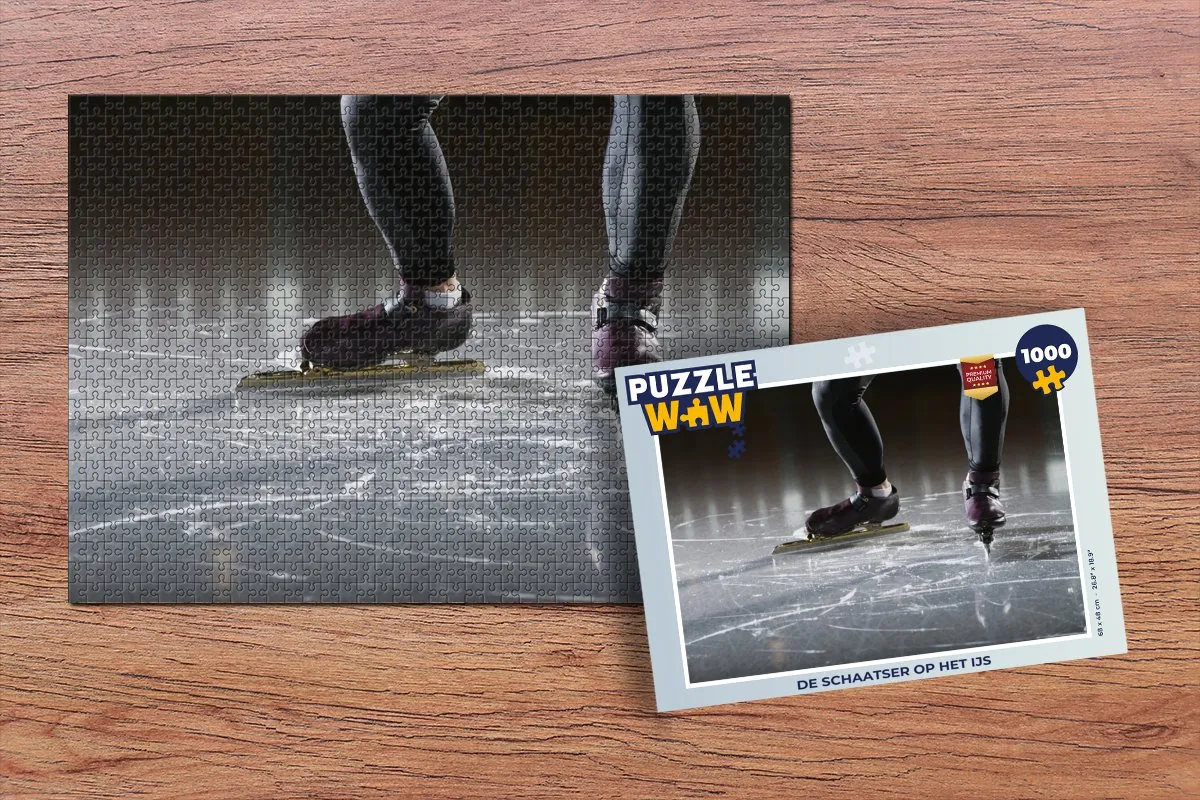 PuzzleWow Legpuzzel De Schaatser op het IJs 1000 Stuks