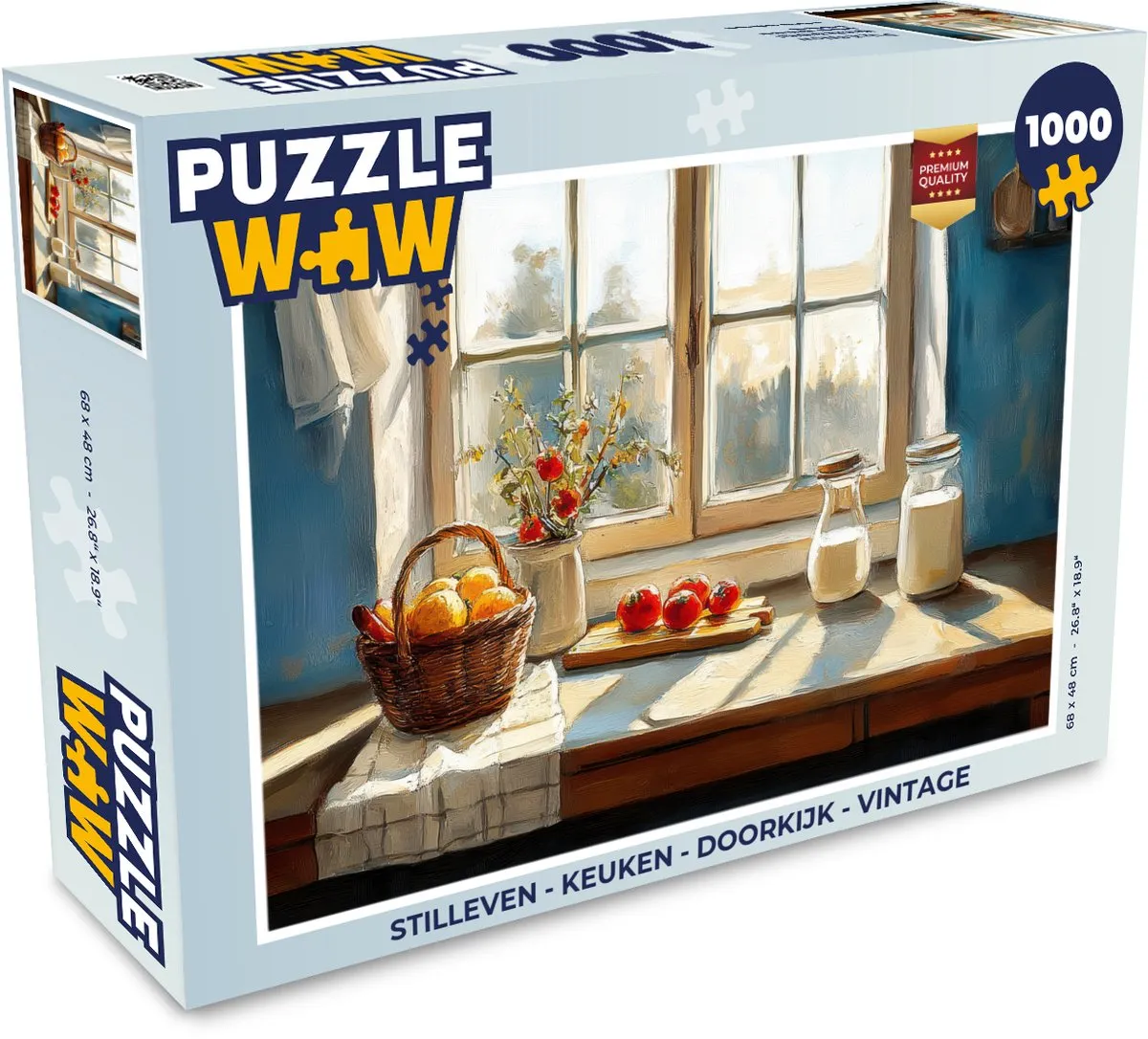 PuzzleWow Stilleven Keuken Legpuzzel 1000 Stuks - Vintage