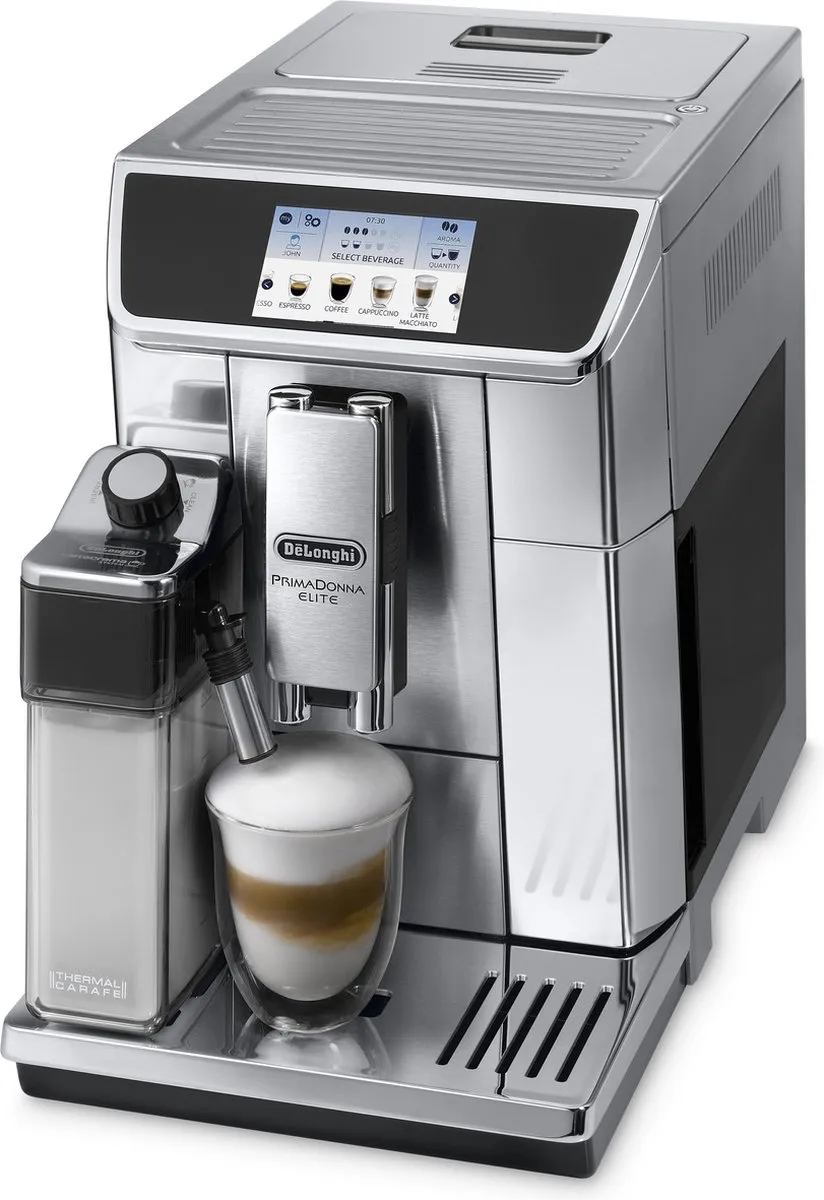 De'Longhi PrimaDonna Elite ECAM650.75.MS Espressomachine - Zilver