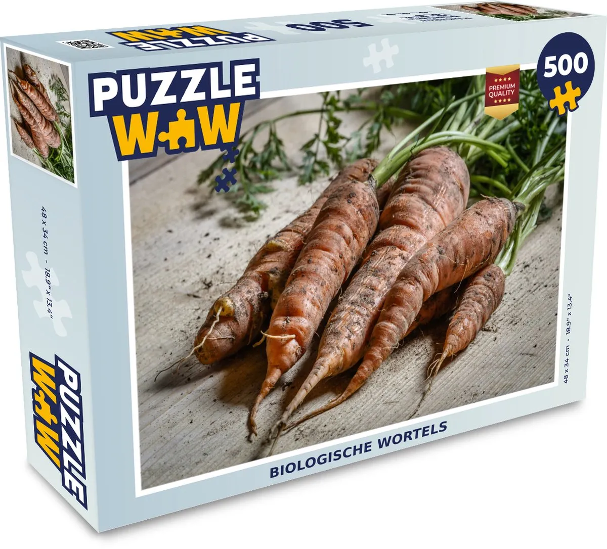 PuzzleWow Biologische Wortels Legpuzzel 500 Stuks - Multicolor
