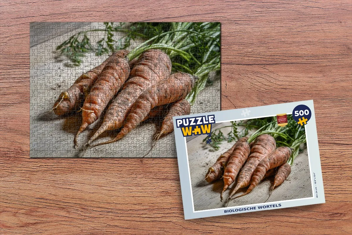 PuzzleWow Biologische Wortels Legpuzzel 500 Stuks - Multicolor