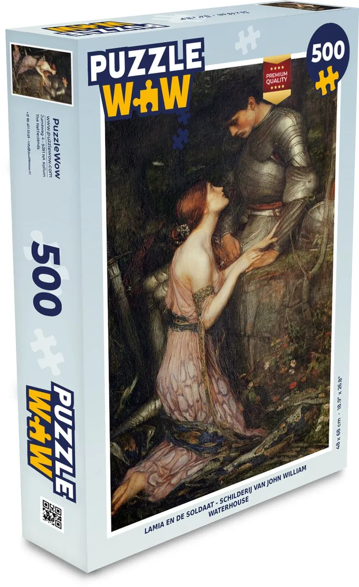 PuzzleWow Lamia en de Soldaat Legpuzzel 500 Stuks - Multicolor