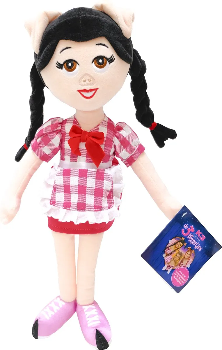 K3 De 3 Biggetjes Knuffel Marthe - 40cm
