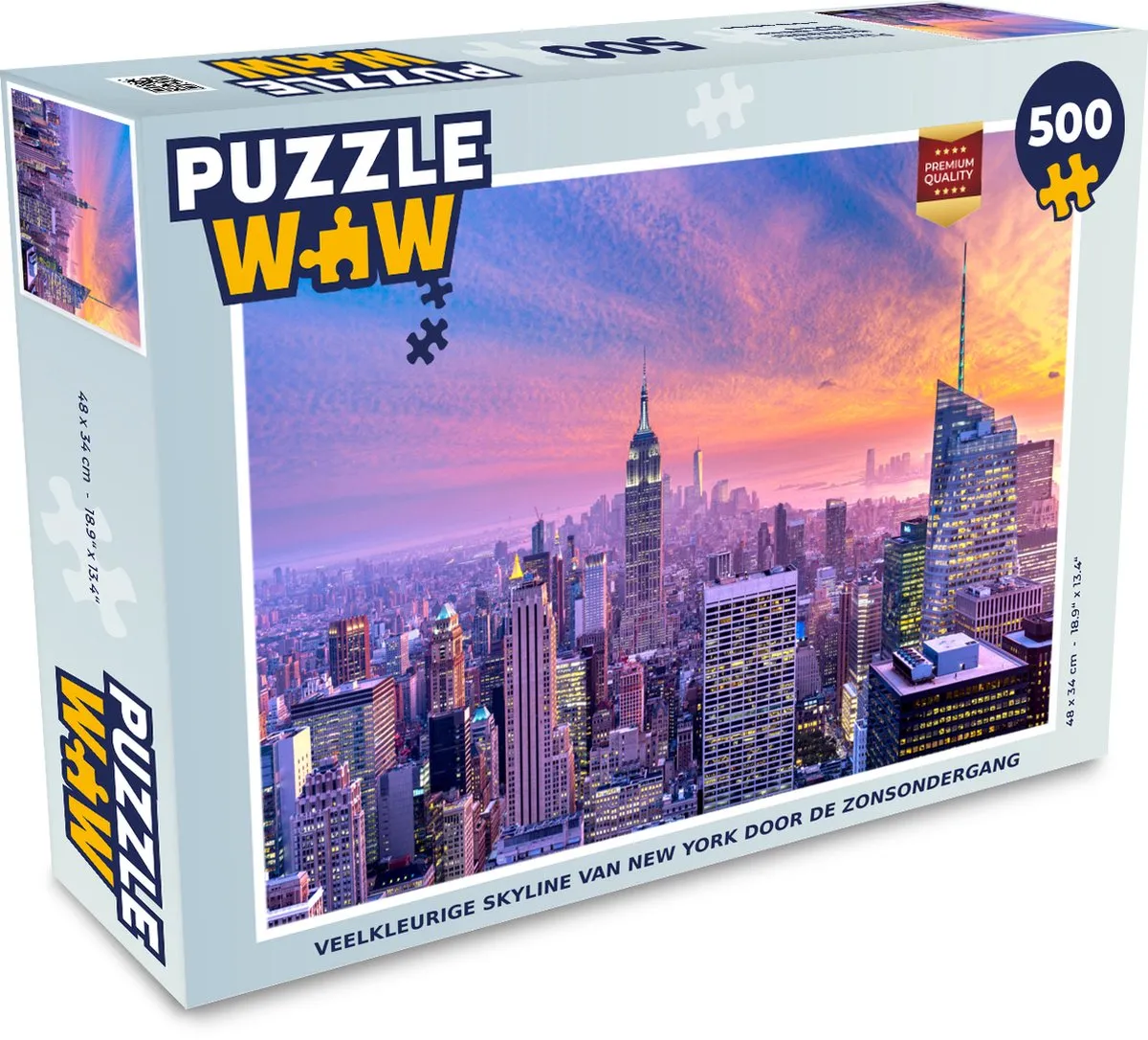 PuzzleWow New York Skyline Legpuzzel 500 Stuks