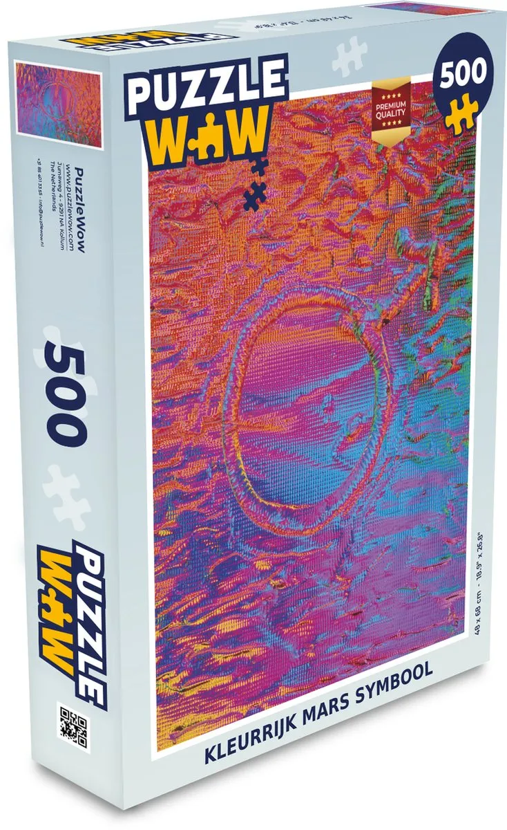 PuzzleWow Mars Symbool Legpuzzel 500 Stuks