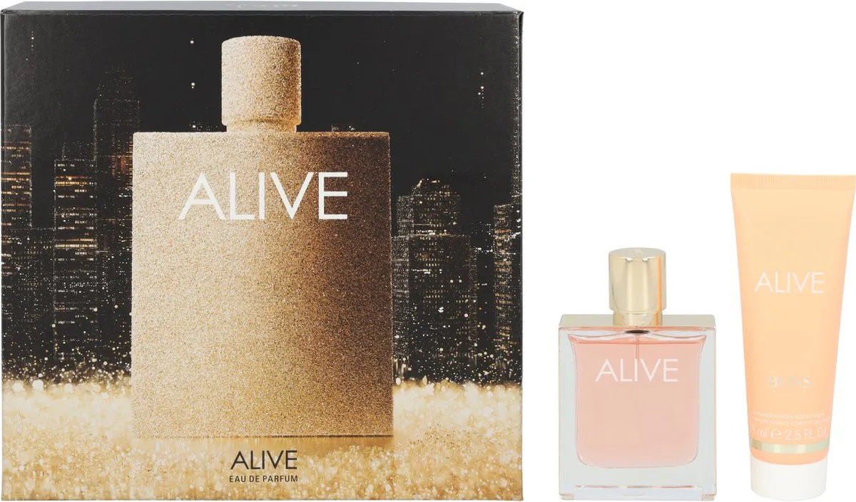 Hugo Boss Alive Geurset - 125ml Eau de Toilette & Bodymilk