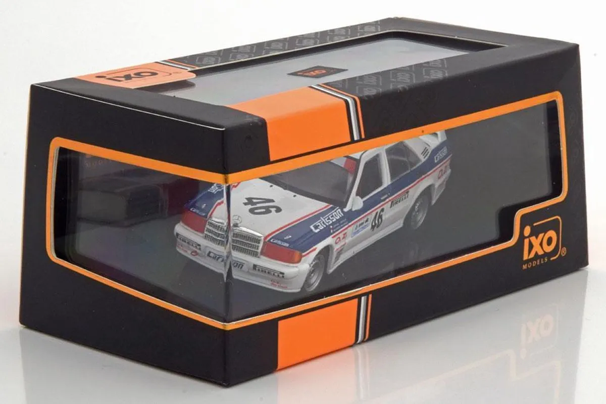 Mercedes-Benz 190E 2.3-16V #46 ETCC 1986 - IXO Models 1:43 - Wit/Blauw - afbeelding 6 van 6