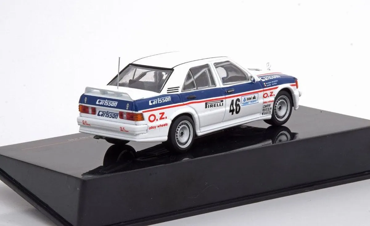 Mercedes-Benz 190E 2.3-16V #46 ETCC 1986 - IXO Models 1:43 - Wit/Blauw