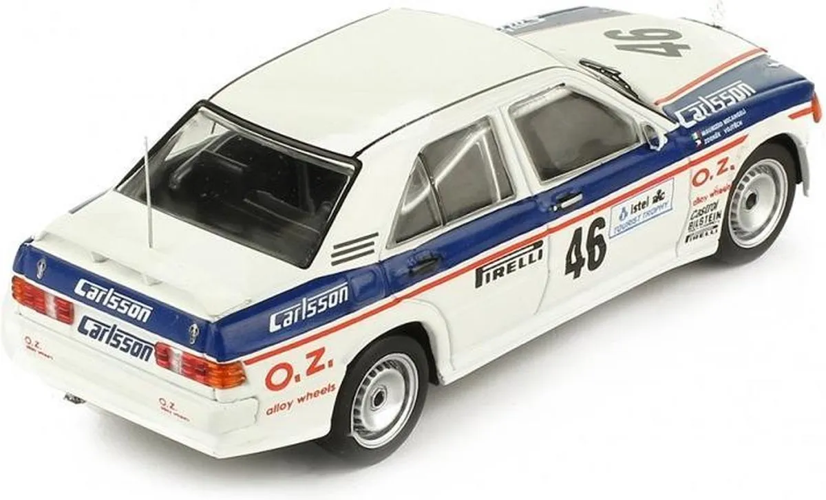 Mercedes-Benz 190E 2.3-16V #46 ETCC 1986 - IXO Models 1:43 - Wit/Blauw