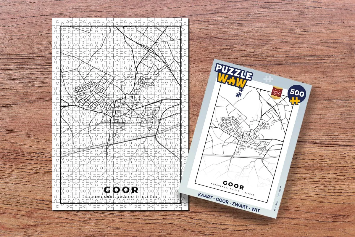 PuzzleWow Goor Legpuzzel 500 Stuks - Multicolor