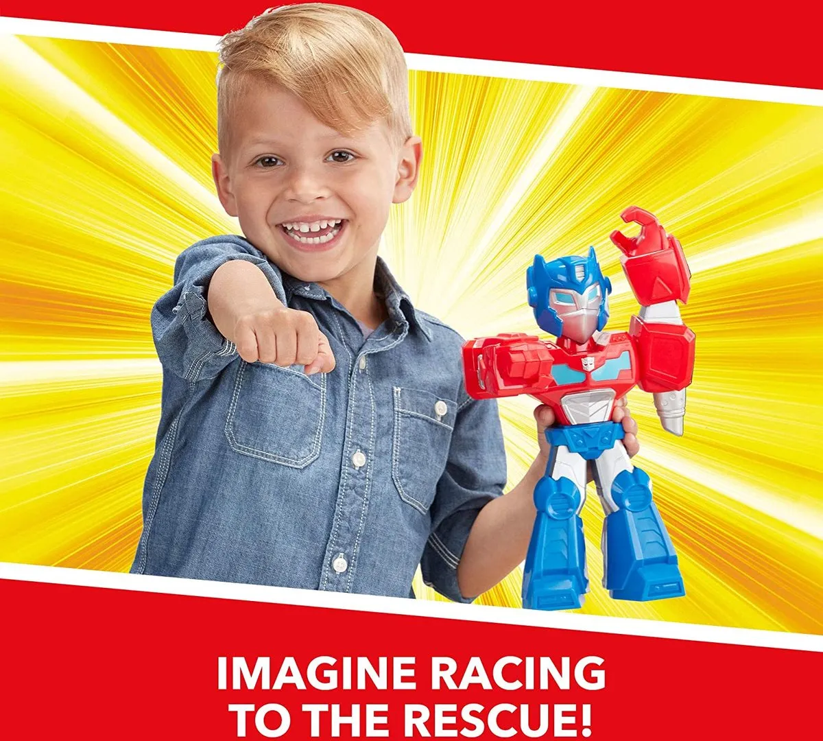 Transformers Rescue Bots Academy Optimus Prime E6392EU40 - Rood/Blauw
