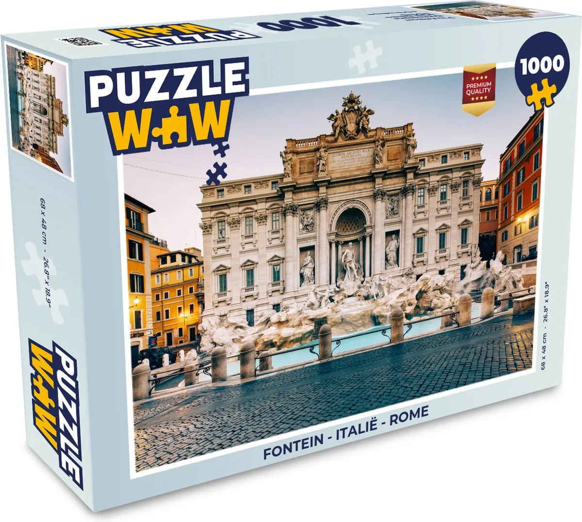 PuzzleWow Legpuzzel Rome 1000 Stuks - Multicolor