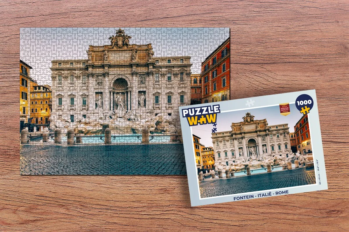 PuzzleWow Legpuzzel Rome 1000 Stuks - Multicolor