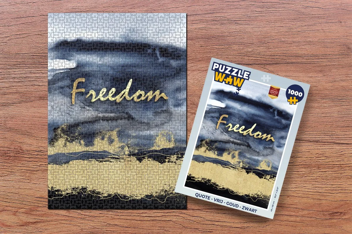 PuzzleWow Quote Legpuzzel 1000 Stuks - Multicolor