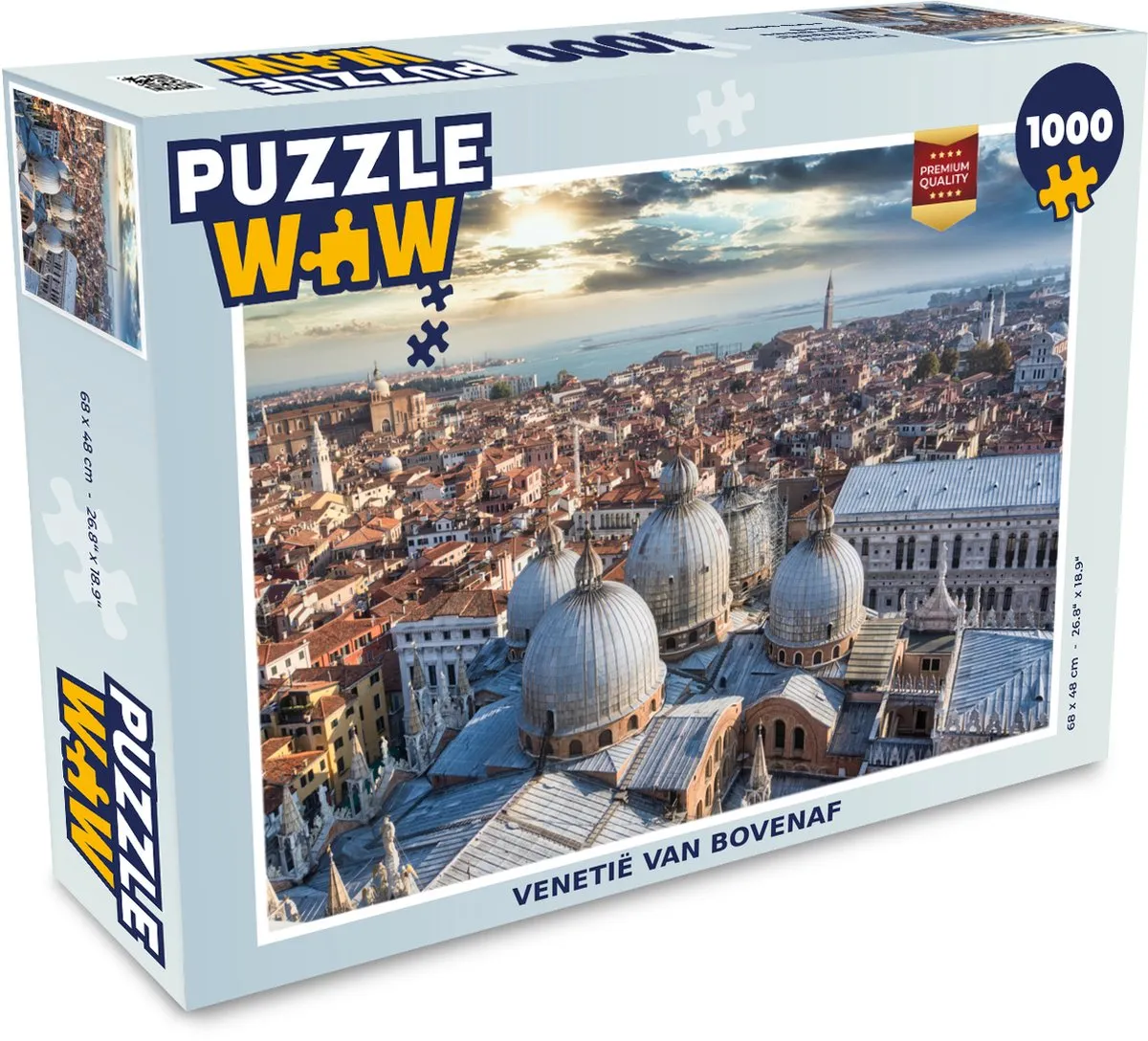 PuzzleWow Architectuur Wolken Venetië Legpuzzel 1000 Stuks - Multicolor