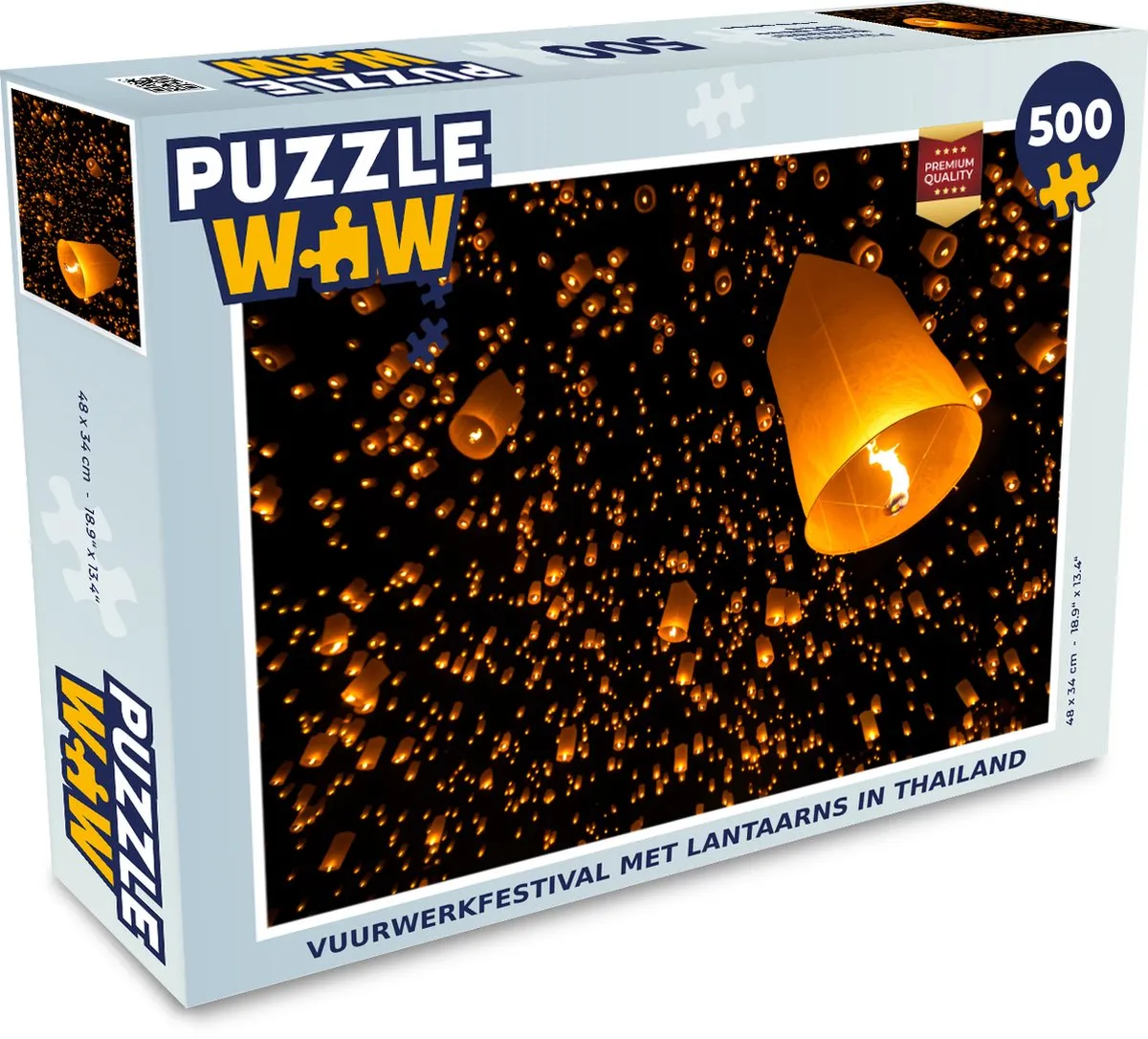 PuzzleWow Vuurwerkfestival Thailand Legpuzzel 500 Stuks