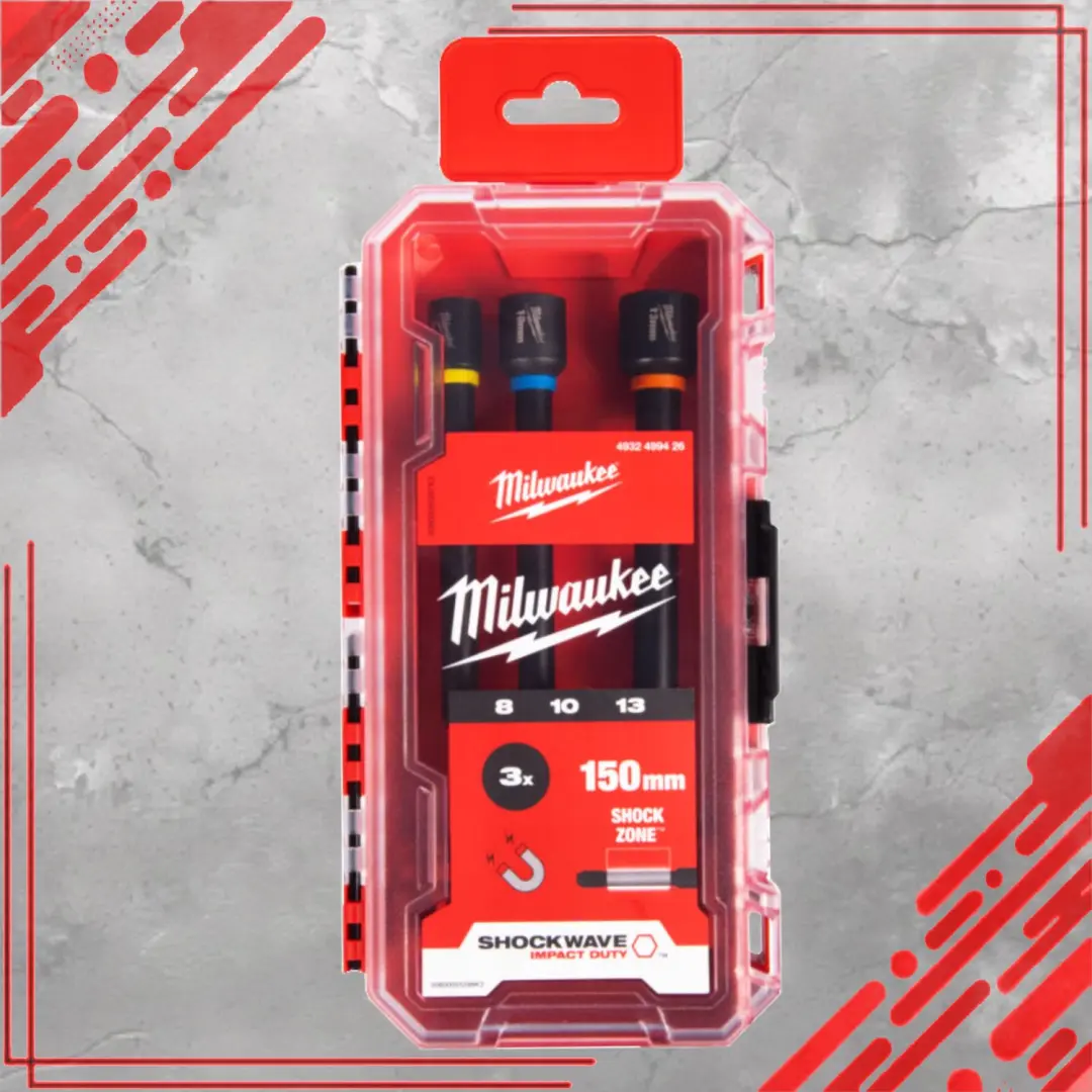 Milwaukee Shockwave Magnetische Doppen 8/10/13mm x 150mm - afbeelding 3 van 5
