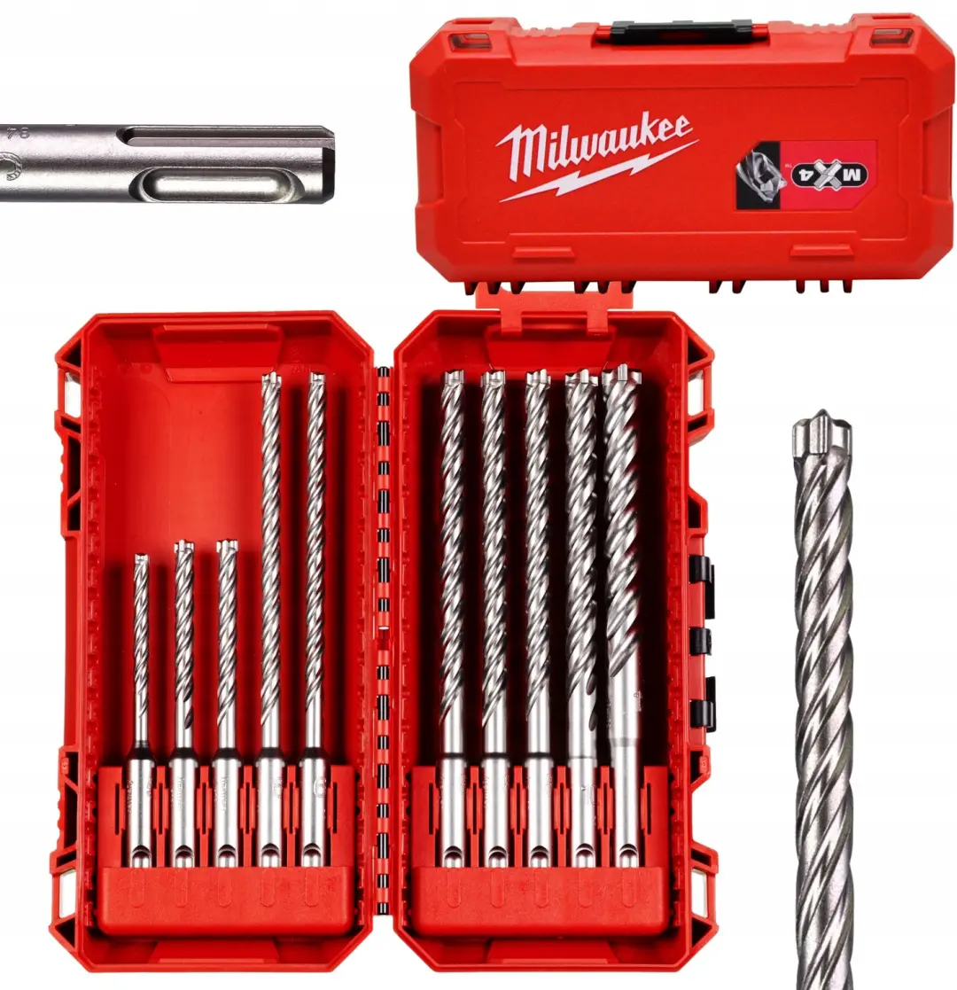 Milwaukee SDS-Plus MX4 Boorbitjeset 10 Stuks