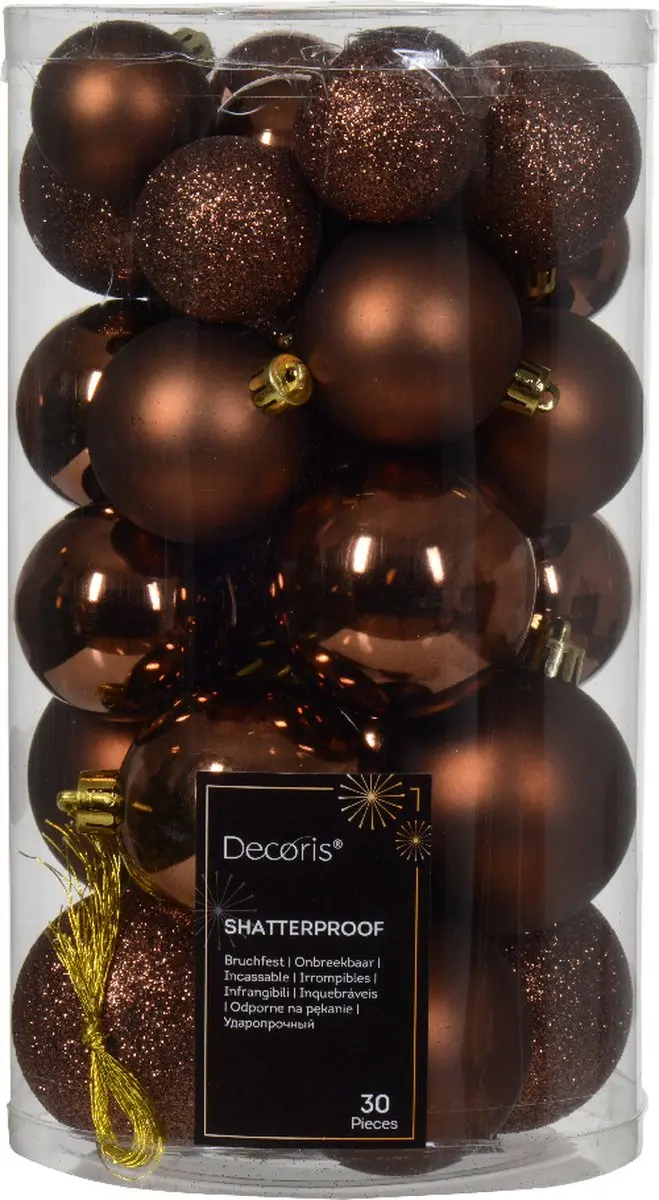 Decoris Kunststof Kerstballen