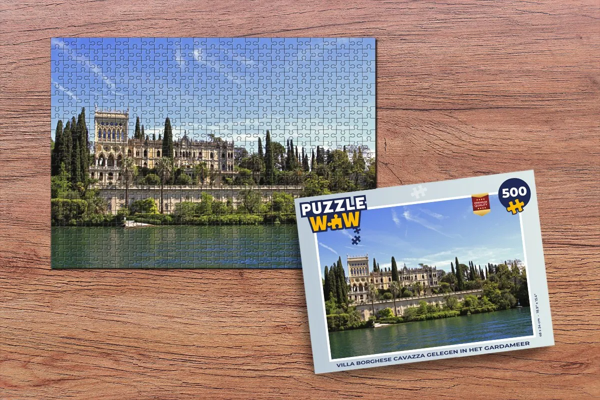 PuzzleWow Gardameer Legpuzzel 500 Stuks - Multicolor