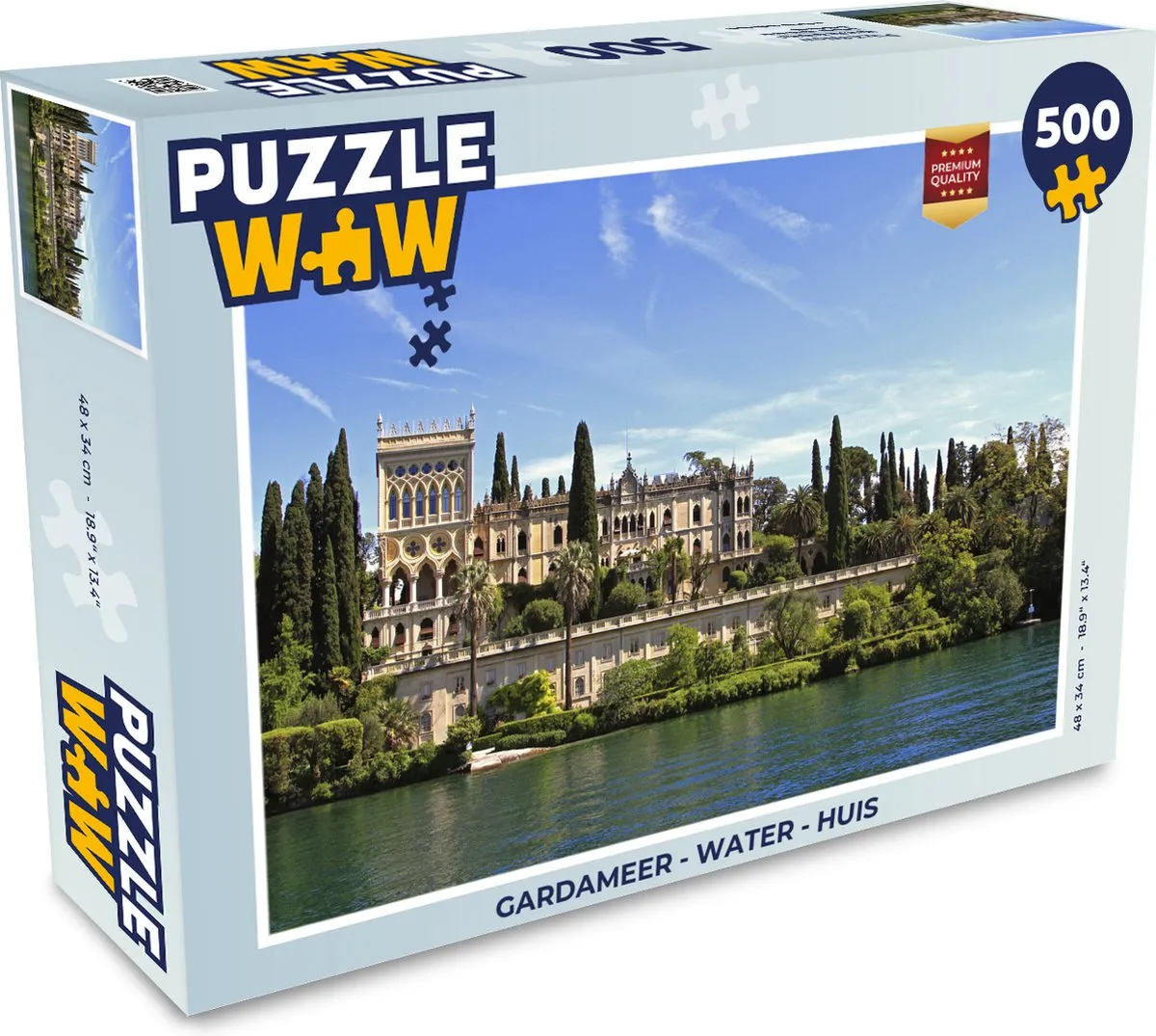 PuzzleWow Gardameer Legpuzzel 500 Stuks