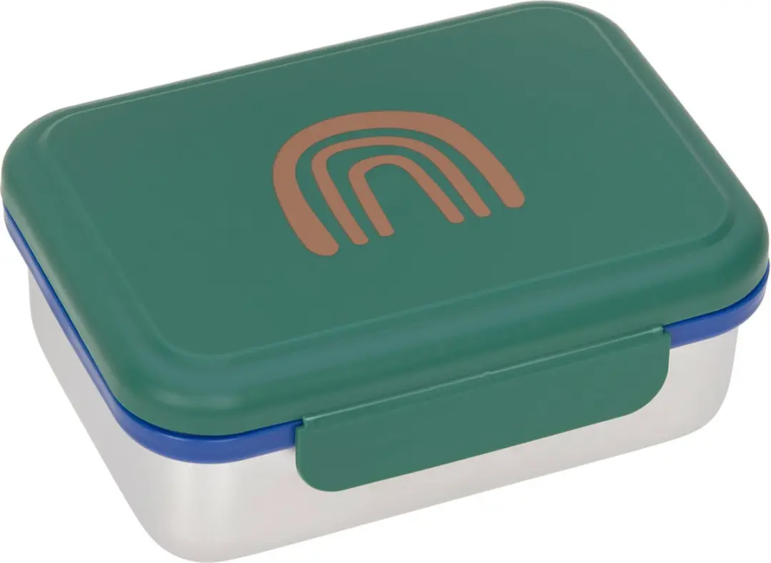 Lässig Lunchbox Stainless Steel Little Gang Rainbow green